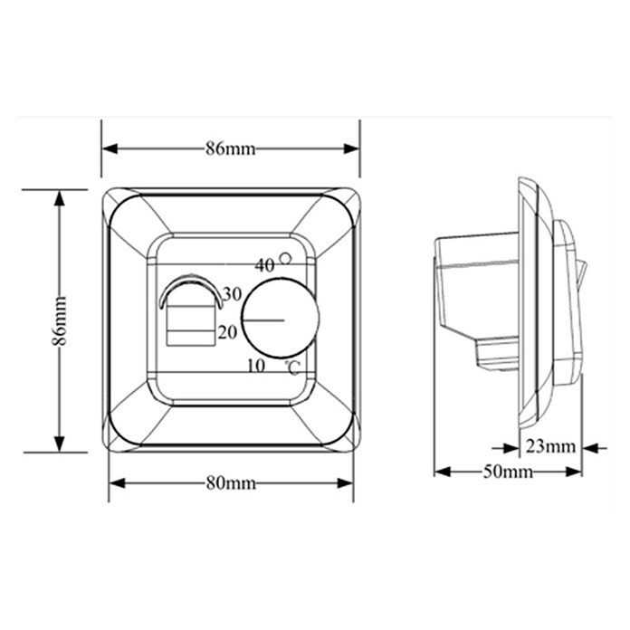 Admiral Regulator temperature poda Top-Power Standard  (Električno, Laminat/parket) | BAUHAUS