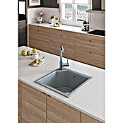Atron Fregadero encastrable Hamburgo (47,5 x 47,5 cm, Acrílico, Gris)