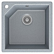 Atron Fregadero encastrable Hamburgo (47,5 x 47,5 cm, Acrílico, Gris)