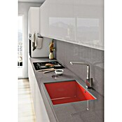 Atron Fregadero encastrable Ocean (43,6 x 54,6 cm, Acrílico, Rojo)