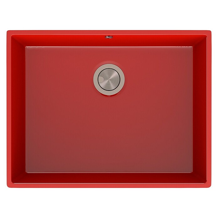 Atron Fregadero encastrable Ocean (43,6 x 54,6 cm, Acrílico, Rojo)