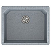 Atron Fregadero encastrable Magma (48,5 x 59,5 cm, Acrílico, Gris)