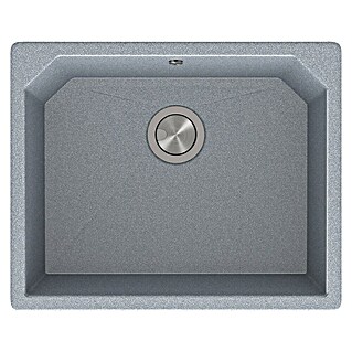Atron Fregadero encastrable Magma (48,5 x 59,5 cm, Material compuesto, Metal)