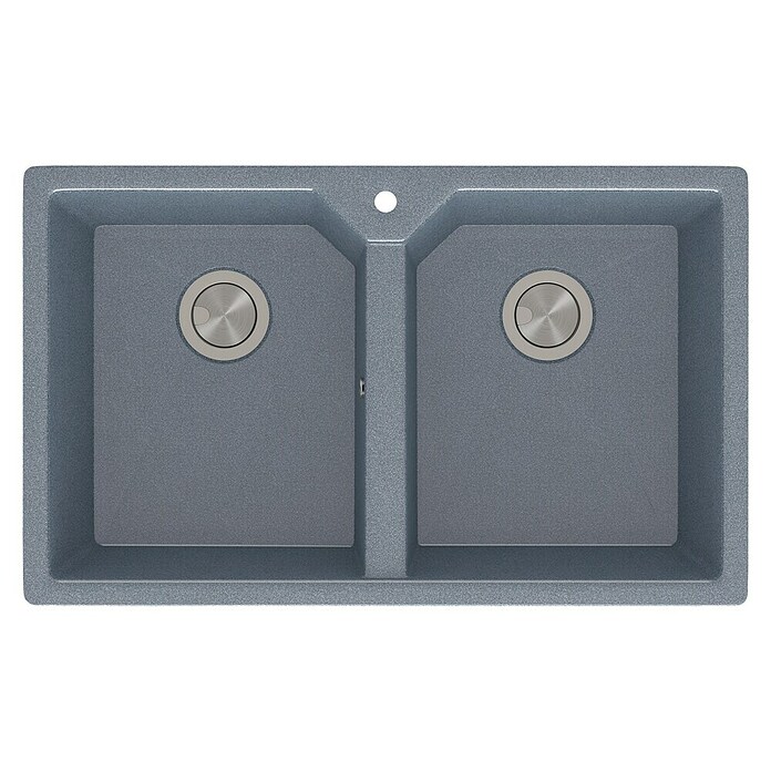 Atron Fregadero encastrable Piros (49,5 x 81,6 cm, Acrílico, Metal)