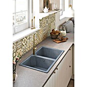 Atron Fregadero encastrable Piros (49,5 x 81,6 cm, Acrílico, Metal)