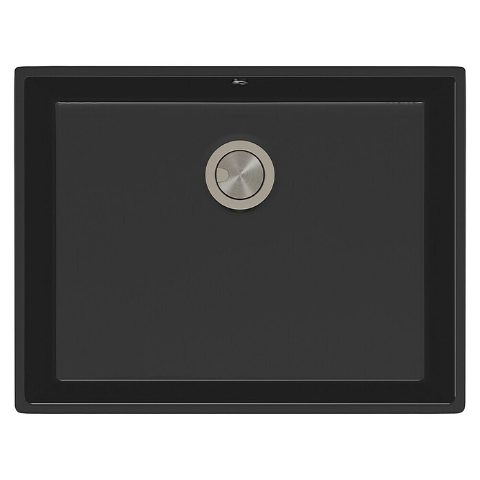 Atron Fregadero encastrable Ocean (43,6 x 54,6 cm, Acrílico, Negro)