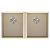 Atron Fregadero encastrable Flow (42,5 x 74,5 cm, Acrílico, Crema)