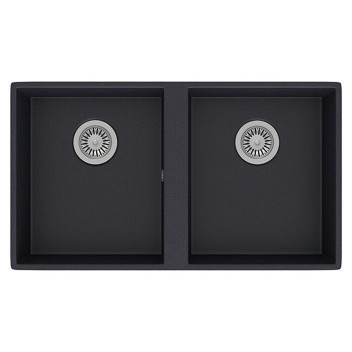 Atron Fregadero encastrable Flow (42,5 x 74,5 cm, Acrílico, Nero)