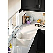 Atron Fregadero encastrable Flow (42,5 x 74,5 cm, Acrílico, Blanco)