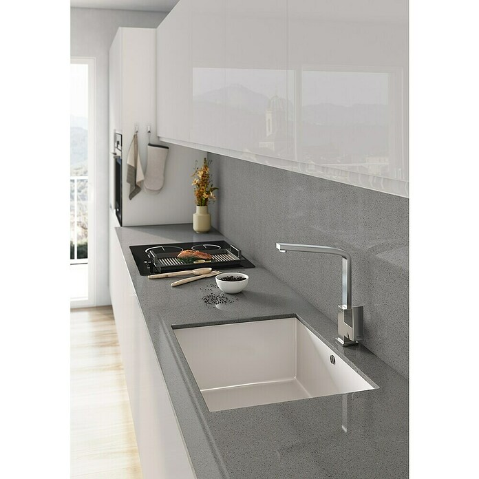 Atron Fregadero encastrable Ocean (43,6 x 54,6 cm, Acrílico, Blanco)