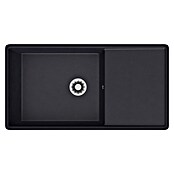Atron Fregadero encastrable Dual (44,5 x 85 cm, Acrílico, Nero)