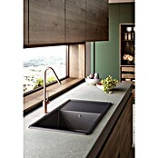 Atron Fregadero encastrable Dual (44,5 x 85 cm, Acrílico, Nero)