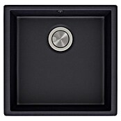 Atron Fregadero encastrable Bremen (L x An: 43,6 x 43,6 cm, 1 cubeta, Acrílico, Negro)