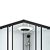 Sanotechnik Kompletni tuš Miami  (Do x Š x V: 90 x 90 x 215 cm, Bela/črna) | Kompletne tuš kabine | Tuš kabine | Tuširanje | Kopalnica in sanitarije | Izdelki | BAUHAUS
