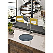 Atron Fregadero encastrable Round (L x An: 44,6 x 44,6 cm, 1 cubeta, Acrílico, Metal)