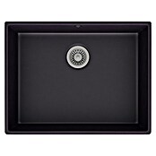 Atron Fregadero encastrable Essen mate (L x An: 43,6 x 54,6 cm, 1 cubeta, Acrílico, Negro)