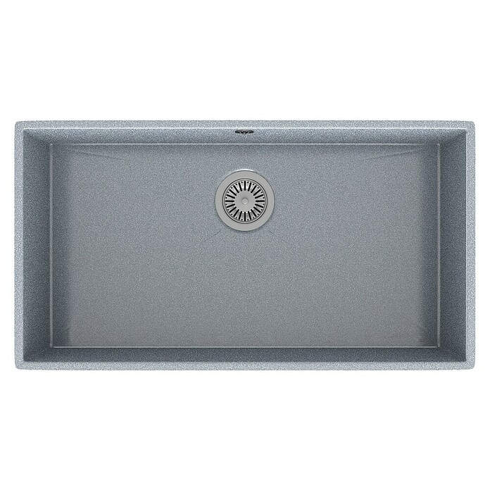 Atron Fregadero encastrable Stuttgart mate (L x An: 43 x 74 cm, 1 cubeta, Acrílico, Metal)