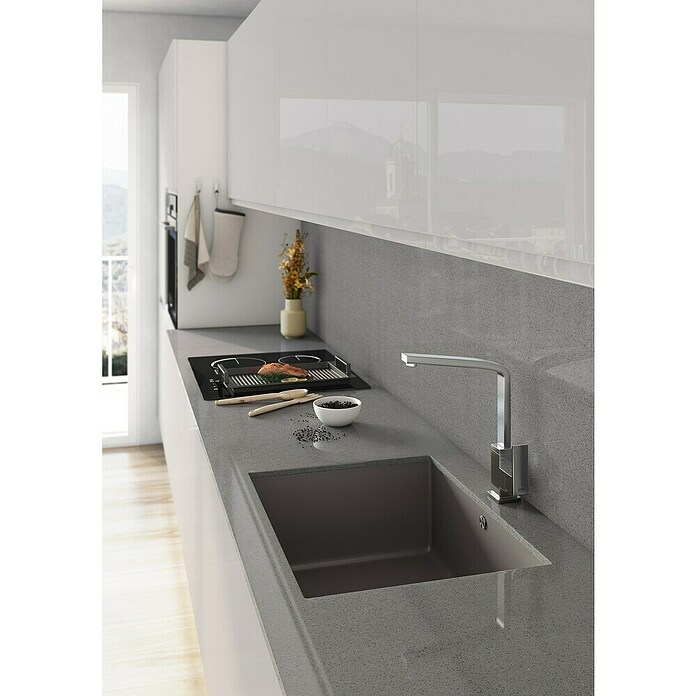 Atron Fregadero encastrable Ocean (43,6 x 54,6 cm, Cemento, Brillante) | BAUHAUS