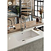 Atron Fregadero encastrable Tide (42,8 x 64,8 cm, Material compuesto, Blanco, Brillante) | BAUHAUS