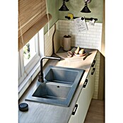 Atron Fregadero encastrable Wing (51,5 x 91 cm, Material compuesto, Gris) | BAUHAUS