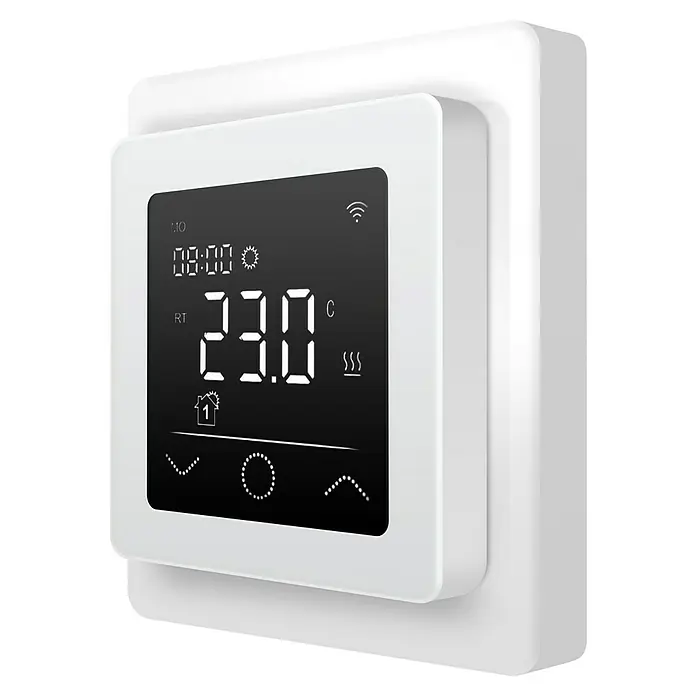 Thermostat E-Power Alexa - Digital, Beheizbare Fläche: 20 m² - Intelligenter Thermostat mit digitaler Anzeige der Temperatur. Optimal für die Steuerung der Raumtemperatur und zur Energieeinsparung.