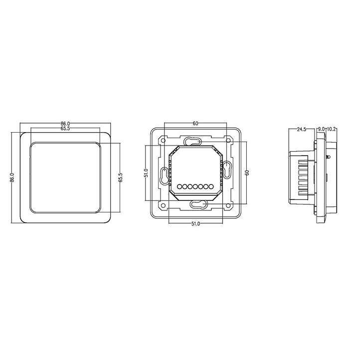 Termostato E-Power Alexa (Digital, Superficie calefactable: 20 m²) | BAUHAUS