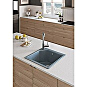 Atron Fregadero encastrable Gea (47,5 x 47,5 cm, Material compuesto, Gris, Brillante) | BAUHAUS