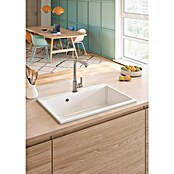 Atron Fregadero encastrable Atlas (51,6 x 78,6 cm, Blanco, Mate) | BAUHAUS