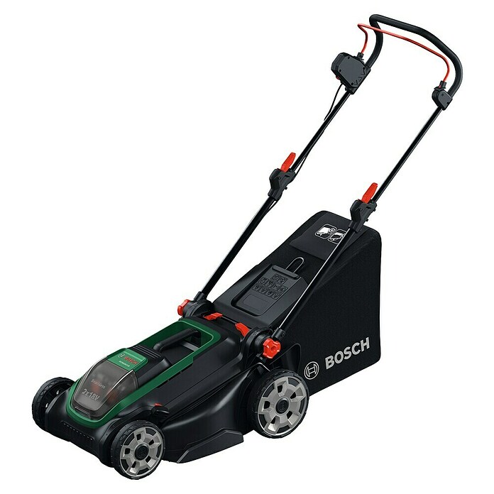 Bosch Power for All 18V Akku-Rasenmäher Rotak 18V2-43 (2 Akkus, 4 Ah, Schnittbreite: 43 cm) | BAUHAUS