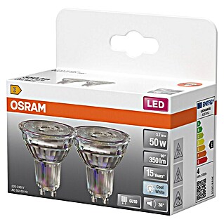 Osram Star Ledlamp PAR16 (Niet dimbaar, Koud wit, 350 lm, 3,7 W, 2 st.)