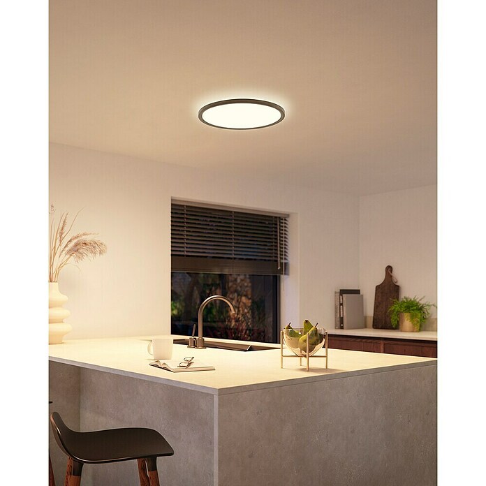 Philips Hue Okrogel LED panel White & Color Ambiance Tento M  (23 W, Ø x V: 42,1 x 3,07 cm, Črna, RGBW) | LED paneli | Stropne svetilke | Svetila | Elektro in svetila | Izdelki | BAUHAUS