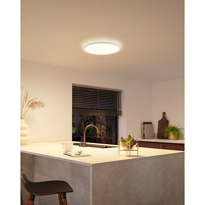 Philips Hue LED-Panel rund White & Color Ambiance Tento M (23 W, Ø x H: 42,1 x 3,07 cm, Weiß, RGBW) | BAUHAUS
