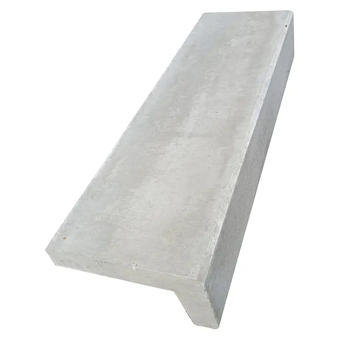 Diephaus Winkelstufe - 100 x 32 x 18 cm, Grau, Beton - Betonbordstein mit scharfen Kanten, ideal für die Gestaltung von Gartenwegen oder als robuste Grundstücksbegrenzung im Außenbereich.