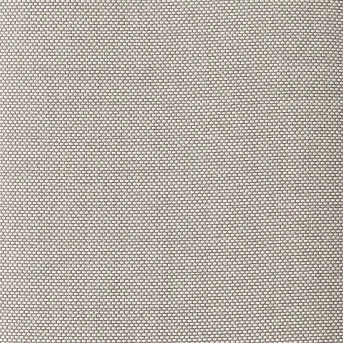 Sunfun Solo Rope Gartenmöbel-Auflage - Light-Greige, Passend für: Sunfun Solo Loungesessel - Detailaufnahme eines eng gewebten, hellgrauen Stoffes, der eine feine Textur und dezente Eleganz ausstrahlt. Ideal für hochwertige Polsterarbeiten.
