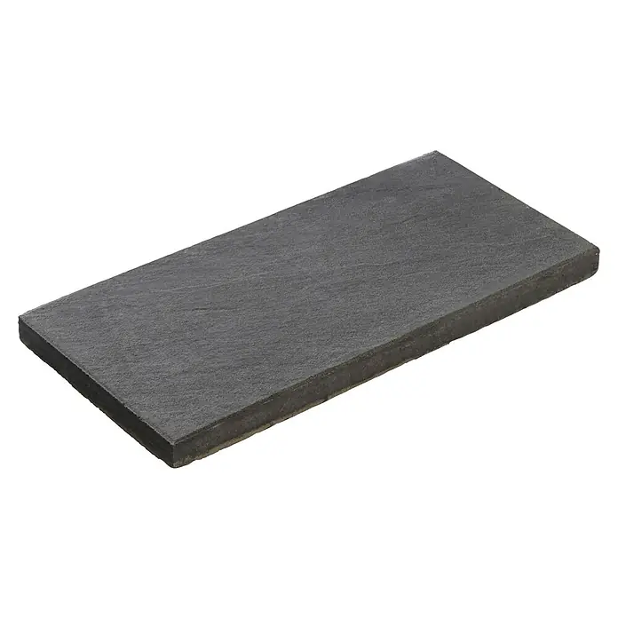 Diephaus Terrassenplatte Rancho - 60 x 30 x 4 cm, Schwarz-Basalt, Beton - Pflasterstein in Anthrazit mit rauer Oberfläche, ideal für moderne Außenbereiche. Robust und stilvoll für Gartenwege und Terrassen.