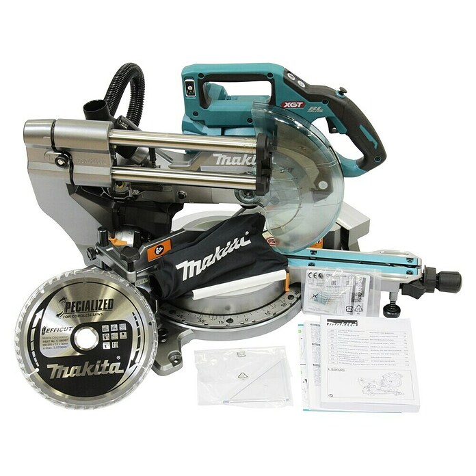 Makita XGT 40V max. Ingletadora de batería LS002G (40 V, Sin batería, 4.800 r.p.m.) | BAUHAUS