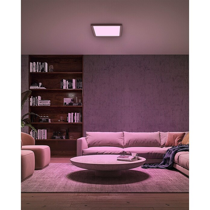 Philips Hue LED panel White & Color Ambiance Tento M  (15,4 W, Do x Š x V: 39,5 x 39,5 x 3,7 cm, Bela, RGBW) | LED paneli | Stropne svetilke | Svetila | Elektro in svetila | Izdelki | BAUHAUS