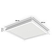 Philips Hue LED panel White Ambiance Tento M  (15,4 W, Do x Š x V: 39,5 x 39,5 x 3,7 cm, Bela, Večbarvno) | LED paneli | Stropne svetilke | Svetila | Elektro in svetila | Izdelki | BAUHAUS