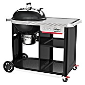 Weber Barbacoa redonda con tapa Premium (Diámetro de la superficie de la parrilla: 57 cm, Negro) | BAUHAUS