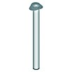 Element System Pata para muebles (Ø x L: 60 x 700 mm, Capacidad de carga: 75 kg, Color: Acero inoxidable)