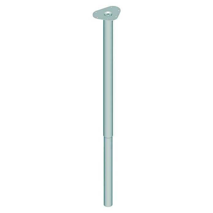 Element System Pata telescópica para muebles (Diámetro: 50 mm, Ajustable: 800 - 1.200 mm, Cromo)