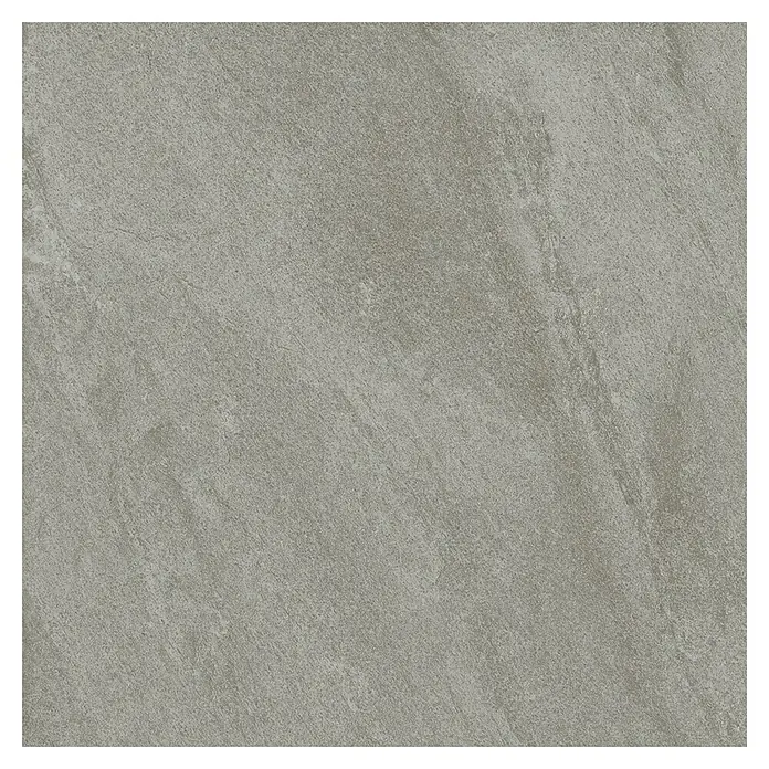 Terrassenfliese Quarzo Tortora - 60 x 60 x 2 cm, Grau/Braun, Matt - Graue Steinzeugfliese mit subtilen Maserungen und einer matten Oberfläche. Ideal für moderne und minimalistische Innendesigns.