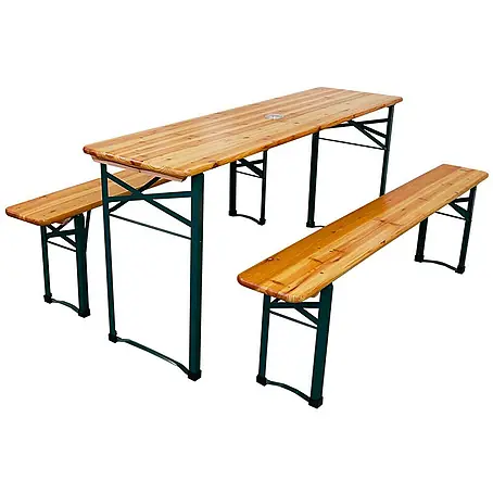 Chefgastro  Gartentisch-Set Bierzeltgarnitur klappbar