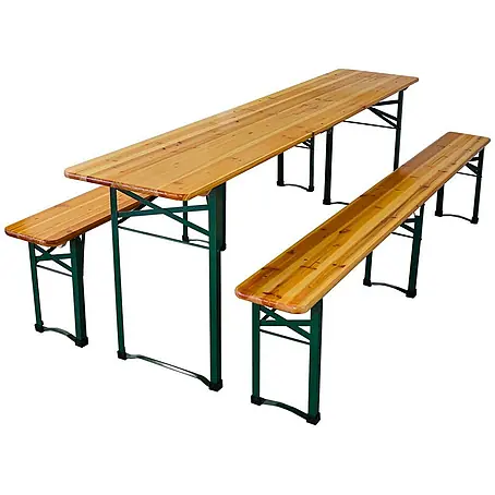 Chefgastro  Gartentisch-Set Bierzeltgarnitur klappbar