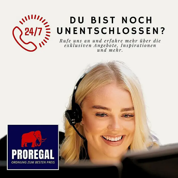 Proregal Schwerlastregal PINK LADY - Traglast pro Boden: 175 kg, Anzahl Böden: 5 Stk., Stecken, Rosa - Proregal-Anzeige mit freundlicher Kundendienstmitarbeiterin, die 24/7 erreichbar ist. Ordnung zum besten Preis!