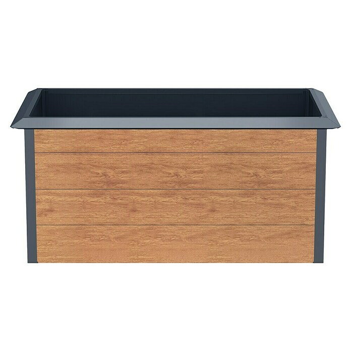 Gardol Hochbeet in Holzoptik (150 x 70 x 76 cm, Stahl, Braun) | BAUHAUS