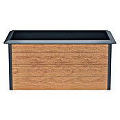 Gardol Hochbeet in Holzoptik (150 x 70 x 76 cm, Stahl, Braun) | BAUHAUS