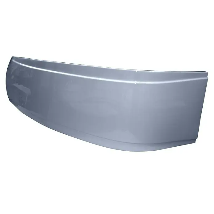 Ottofond Wannenschürze Mauritius B - Passend für: Ottofond Eckbadewanne Mauritius B 175 x 110 cm - Diese Aufnahme zeigt eine graue Badewannenfront, die sich durch ihr schlichtes Design auszeichnet. Ideal für moderne Badezimmer.
