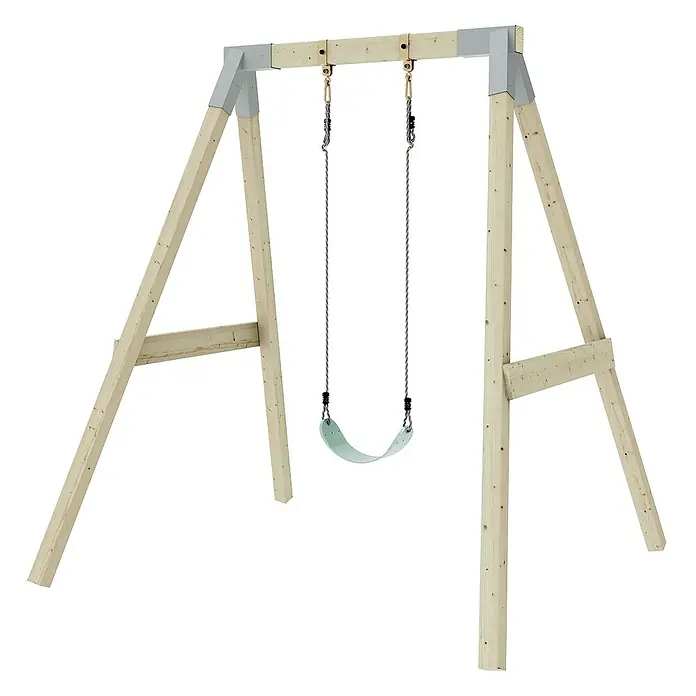 OutdoorToys Schaukel Schaukel Giraffe - B x L: 163 x 179 cm, Holz - Schaukelgerüst aus Holz mit grauem Beschlag. Das Schaukelgerüst ist für Kinder zum Spielen im Garten oder auf dem Hof konzipiert.
