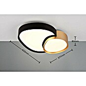 Trio Leuchten LED stropna svetilka Rise  (43,5 x 36 x 11,5 cm, 21 W, 2.700 K - 6.500 K, Črna/Zlata) | 3016 - Deckenleuchte | CACB - Deckenleuchten | CAC - Indoorleuchten | CA - Beleuchtung | C - Elektro | BAUHAUS
